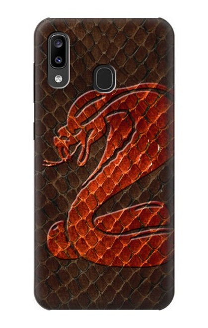 S0663 Cobra Snake Skin Case For Samsung Galaxy A20, Galaxy A30
