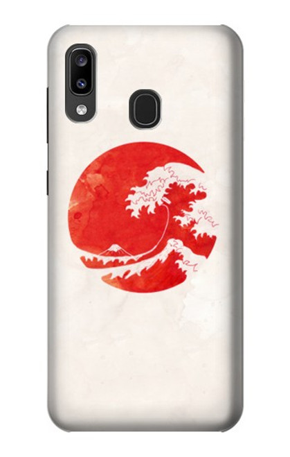 S3237 Waves Japan Flag Case For Samsung Galaxy A20, Galaxy A30