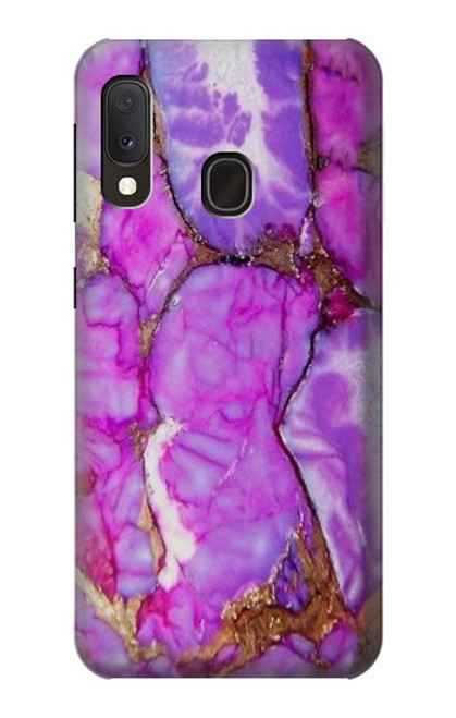 S2907 Purple Turquoise Stone Case For Samsung Galaxy A20e