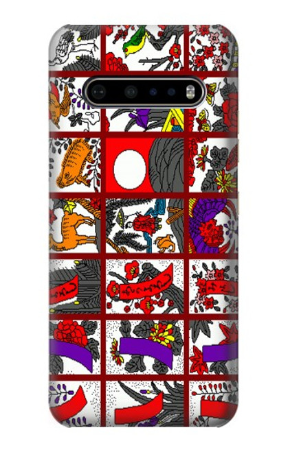 S1923 Hanafuda Japanese Flower Card Case For LG V60 ThinQ 5G