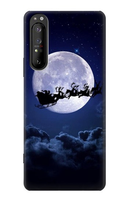 S3508 Xmas Santa Moon Case For Sony Xperia 1 II