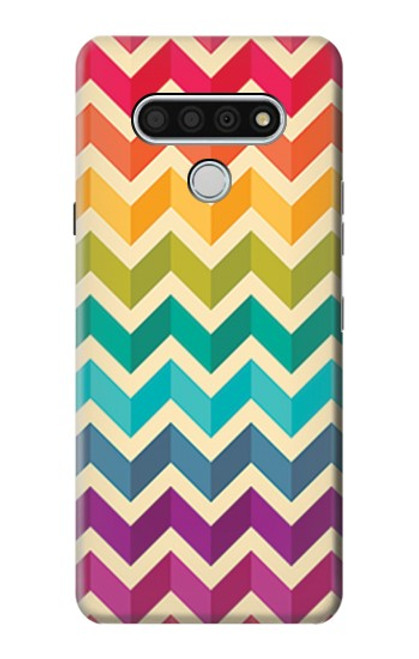 S2362 Rainbow Colorful Shavron Zig Zag Pattern Case For LG Stylo 6