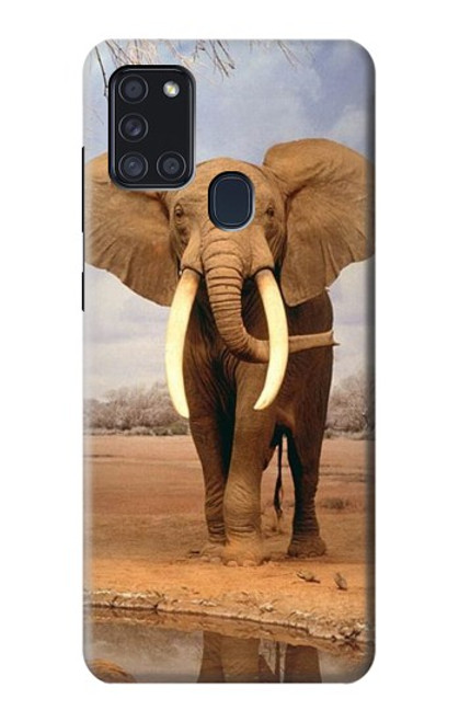 S0310 African Elephant Case For Samsung Galaxy A21s