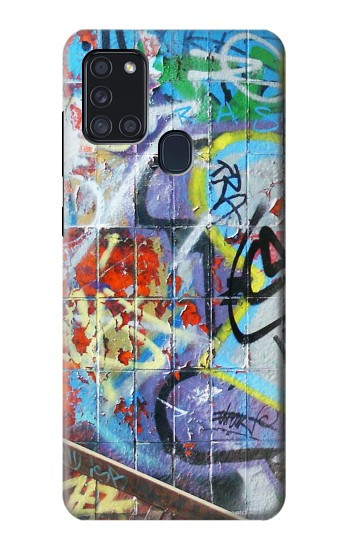 S0588 Wall Graffiti Case For Samsung Galaxy A21s