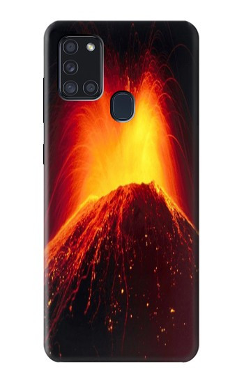 S0745 Volcano Lava Case For Samsung Galaxy A21s