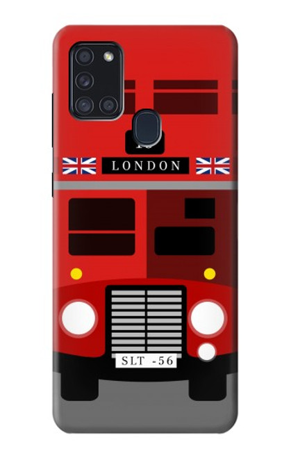 S2058 England British Double Decker Bus Case For Samsung Galaxy A21s