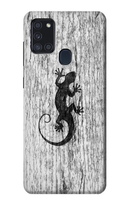 S2446 Gecko Wood Graphic Printed Case For Samsung Galaxy A21s