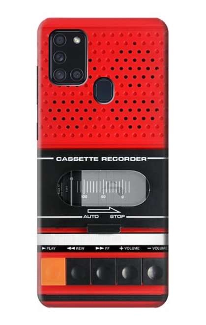 S3204 Red Cassette Recorder Graphic Case For Samsung Galaxy A21s