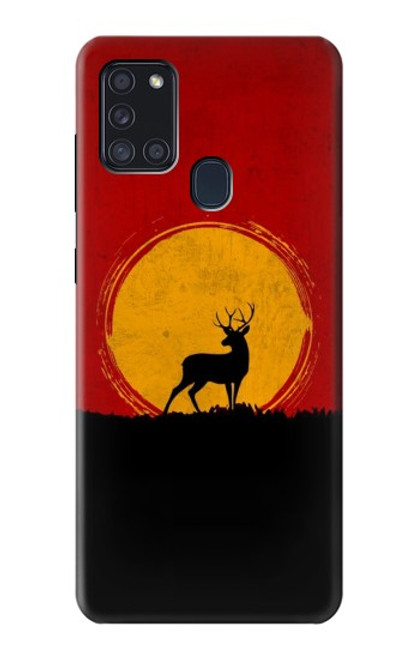 S3513 Deer Sunset Case For Samsung Galaxy A21s