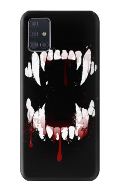 S3527 Vampire Teeth Bloodstain Case For Samsung Galaxy A51 5G