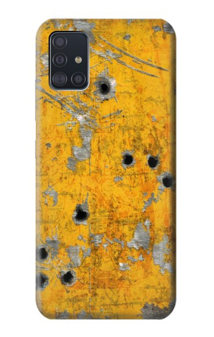 S3528 Bullet Rusting Yellow Metal Case For Samsung Galaxy A51 5G