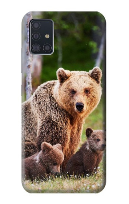 S3558 Bear Family Case For Samsung Galaxy A51 5G