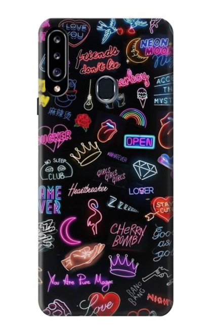 S3433 Vintage Neon Graphic Case For Samsung Galaxy A20s
