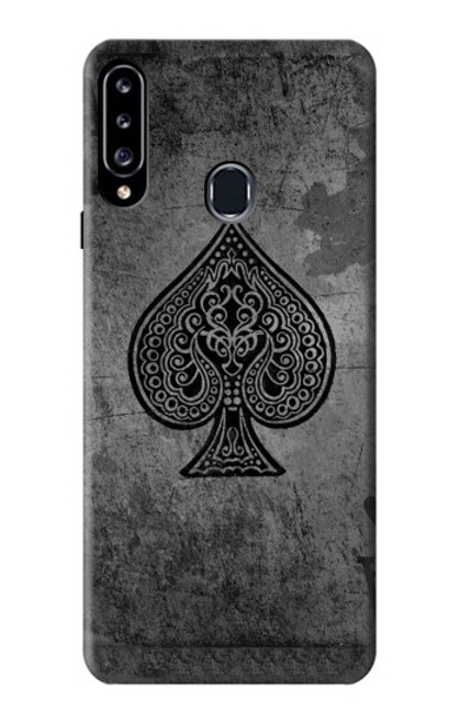 S3446 Black Ace Spade Case For Samsung Galaxy A20s