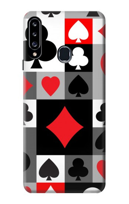 S3463 Poker Card Suit Case For Samsung Galaxy A20s