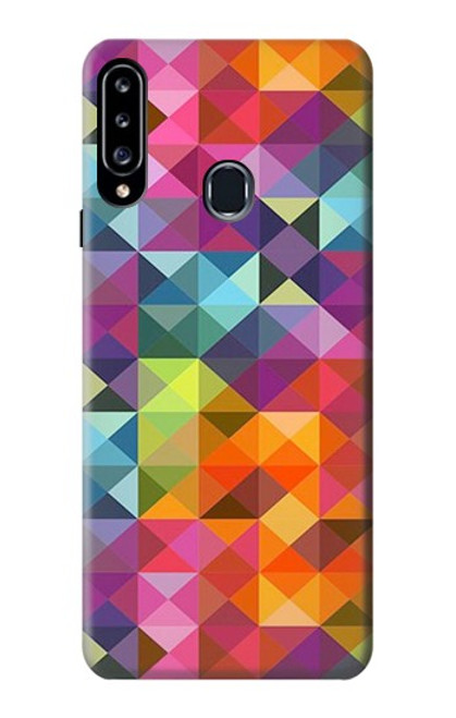 S3477 Abstract Diamond Pattern Case For Samsung Galaxy A20s