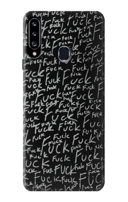 S3478 Funny Words Blackboard Case For Samsung Galaxy A20s