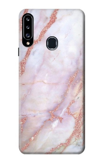S3482 Soft Pink Marble Graphic Print Case For Samsung Galaxy A20s