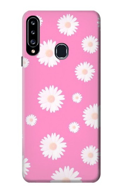 S3500 Pink Floral Pattern Case For Samsung Galaxy A20s