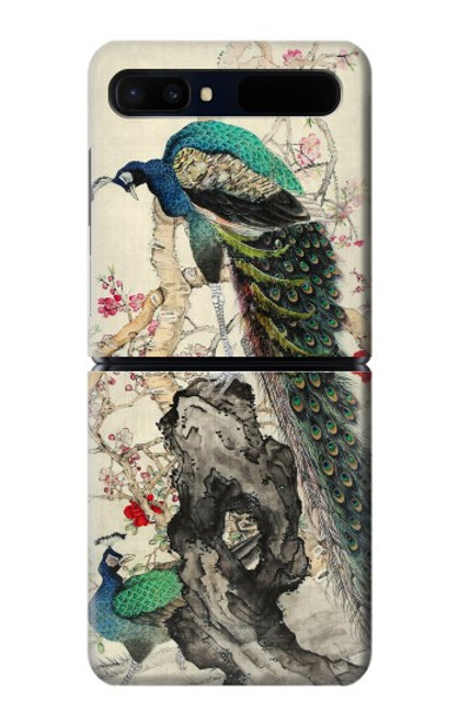 S2086 Peacock Painting Case For Samsung Galaxy Z Flip 5G