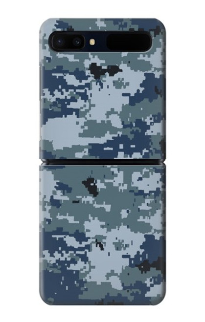 S2346 Navy Camo Camouflage Graphic Case For Samsung Galaxy Z Flip 5G