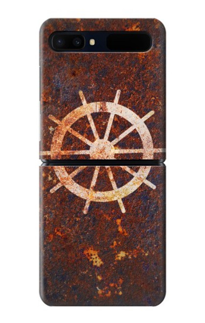 S2766 Ship Wheel Rusty Texture Case For Samsung Galaxy Z Flip 5G