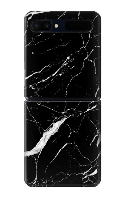 S2895 Black Marble Graphic Printed Case For Samsung Galaxy Z Flip 5G