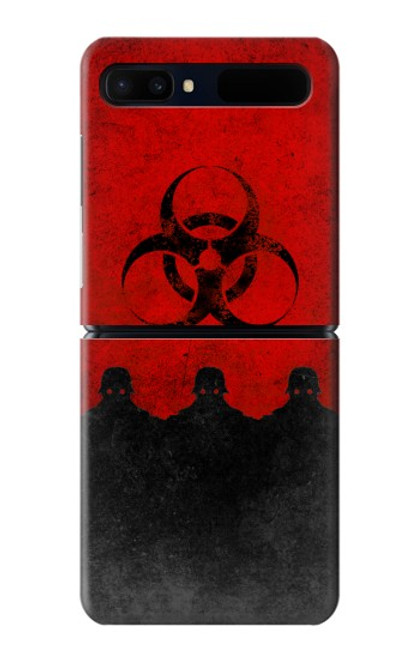 S2917 Biohazards Virus Red Alert Case For Samsung Galaxy Z Flip 5G