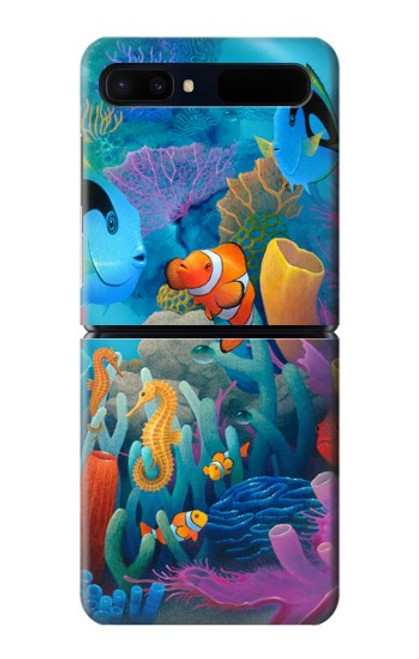 S3227 Underwater World Cartoon Case For Samsung Galaxy Z Flip 5G