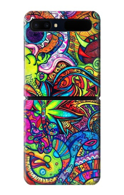 S3255 Colorful Art Pattern Case For Samsung Galaxy Z Flip 5G