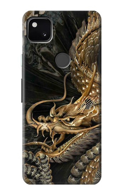 S0426 Gold Dragon Case For Google Pixel 4a