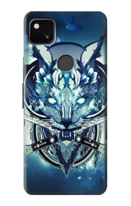 S1135 Wolf with knives Rock Case For Google Pixel 4a