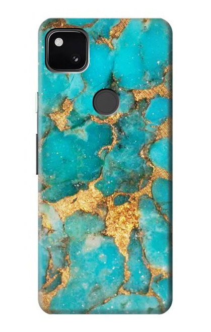 S2906 Aqua Turquoise Stone Case For Google Pixel 4a