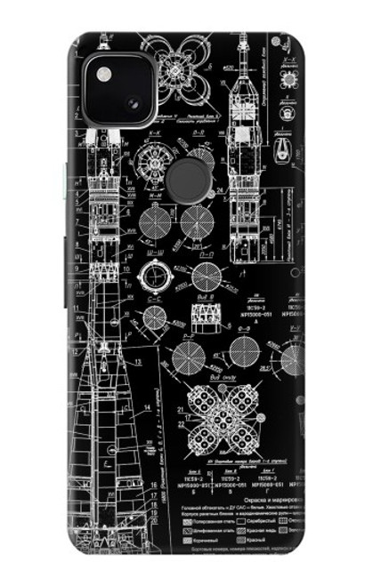 S3436 Apollo Blue Print Case For Google Pixel 4a