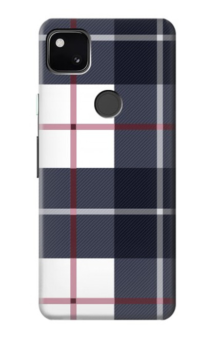 S3452 Plaid Fabric Pattern Case For Google Pixel 4a