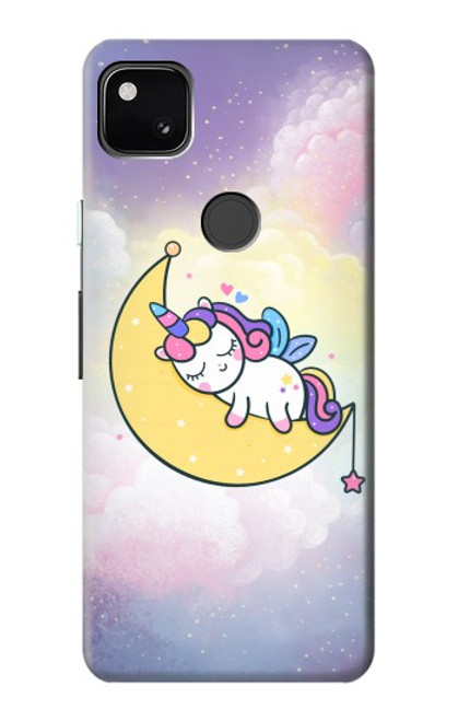 S3485 Cute Unicorn Sleep Case For Google Pixel 4a
