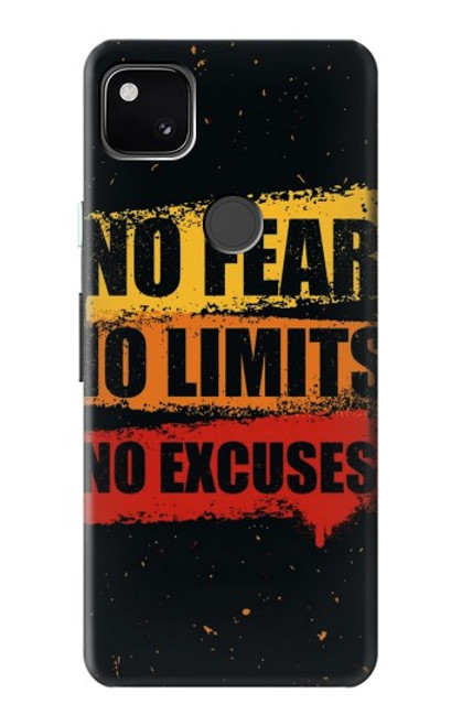 S3492 No Fear Limits Excuses Case For Google Pixel 4a