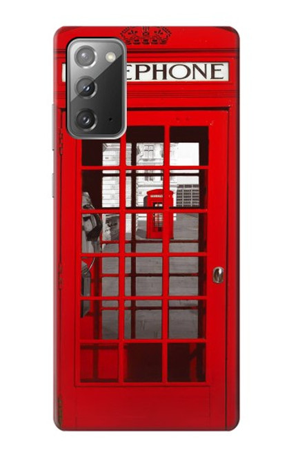 S0058 British Red Telephone Box Case For Samsung Galaxy Note 20