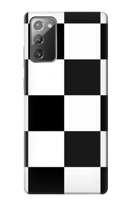 S2492 Black and White Check Case For Samsung Galaxy Note 20