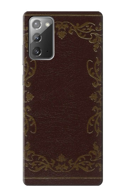 S3553 Vintage Book Cover Case For Samsung Galaxy Note 20