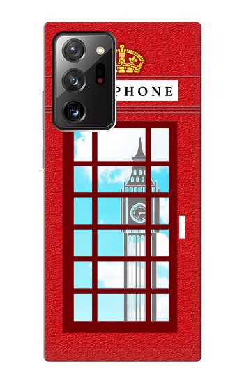 S2059 England British Telephone Box Minimalist Case For Samsung Galaxy Note 20 Ultra, Ultra 5G