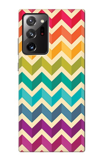 S2362 Rainbow Colorful Shavron Zig Zag Pattern Case For Samsung Galaxy Note 20 Ultra, Ultra 5G