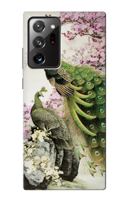 S2773 Peacock Chinese Brush Painting Case For Samsung Galaxy Note 20 Ultra, Ultra 5G