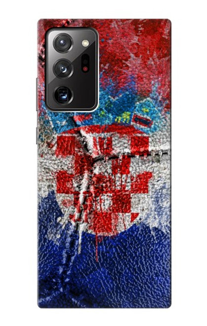 S3313 Croatia Flag Vintage Football Graphic Case For Samsung Galaxy Note 20 Ultra, Ultra 5G