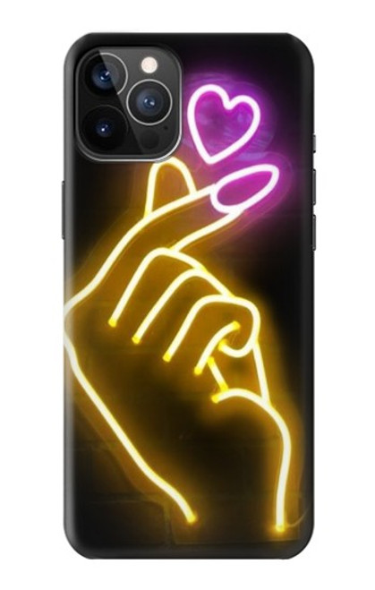 S3512 Cute Mini Heart Neon Graphic Case For iPhone 12, iPhone 12 Pro