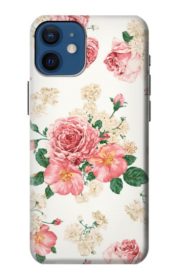 S1859 Rose Pattern Case For iPhone 12 mini