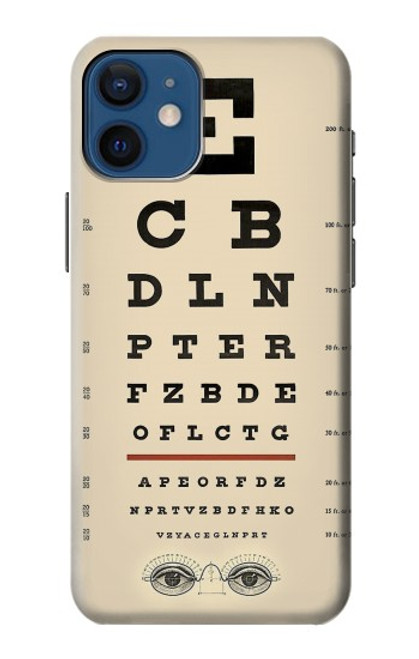 S2502 Eye Exam Chart Decorative Decoupage Poster Case For iPhone 12 mini
