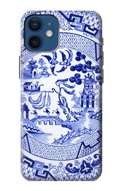 S2768 Willow Pattern Graphic Case For iPhone 12 mini
