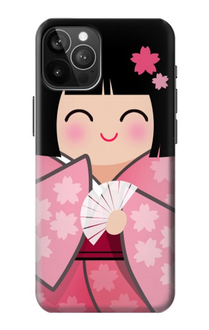 S3042 Japan Girl Hina Doll Kimono Sakura Case For iPhone 12 Pro Max