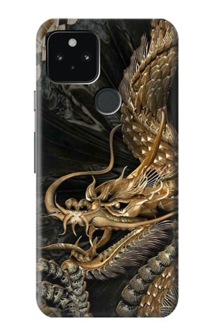 S0426 Gold Dragon Case For Google Pixel 5